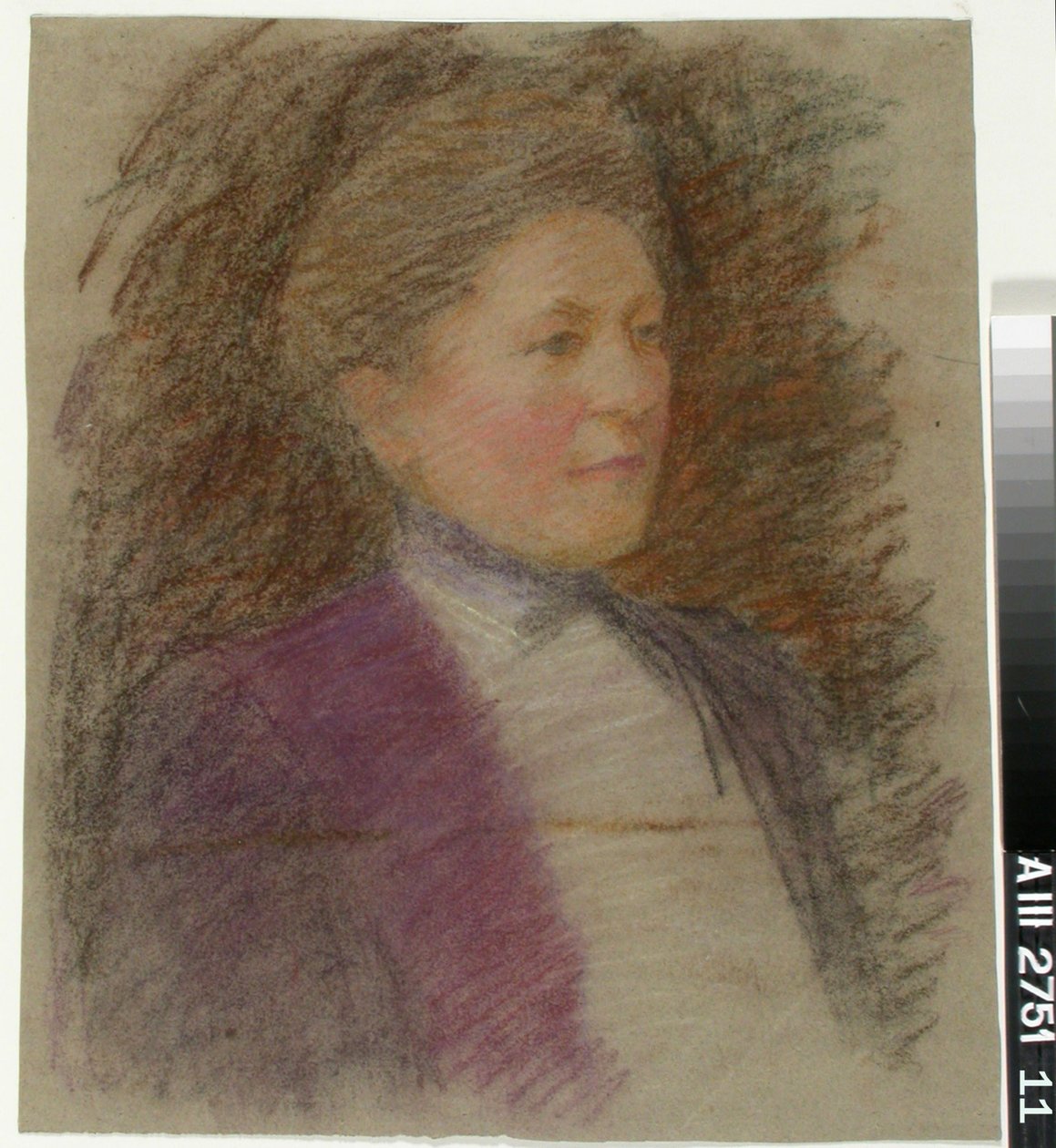 Portrait de Mlle Anna Wiik, esquisse - Maria Wiik