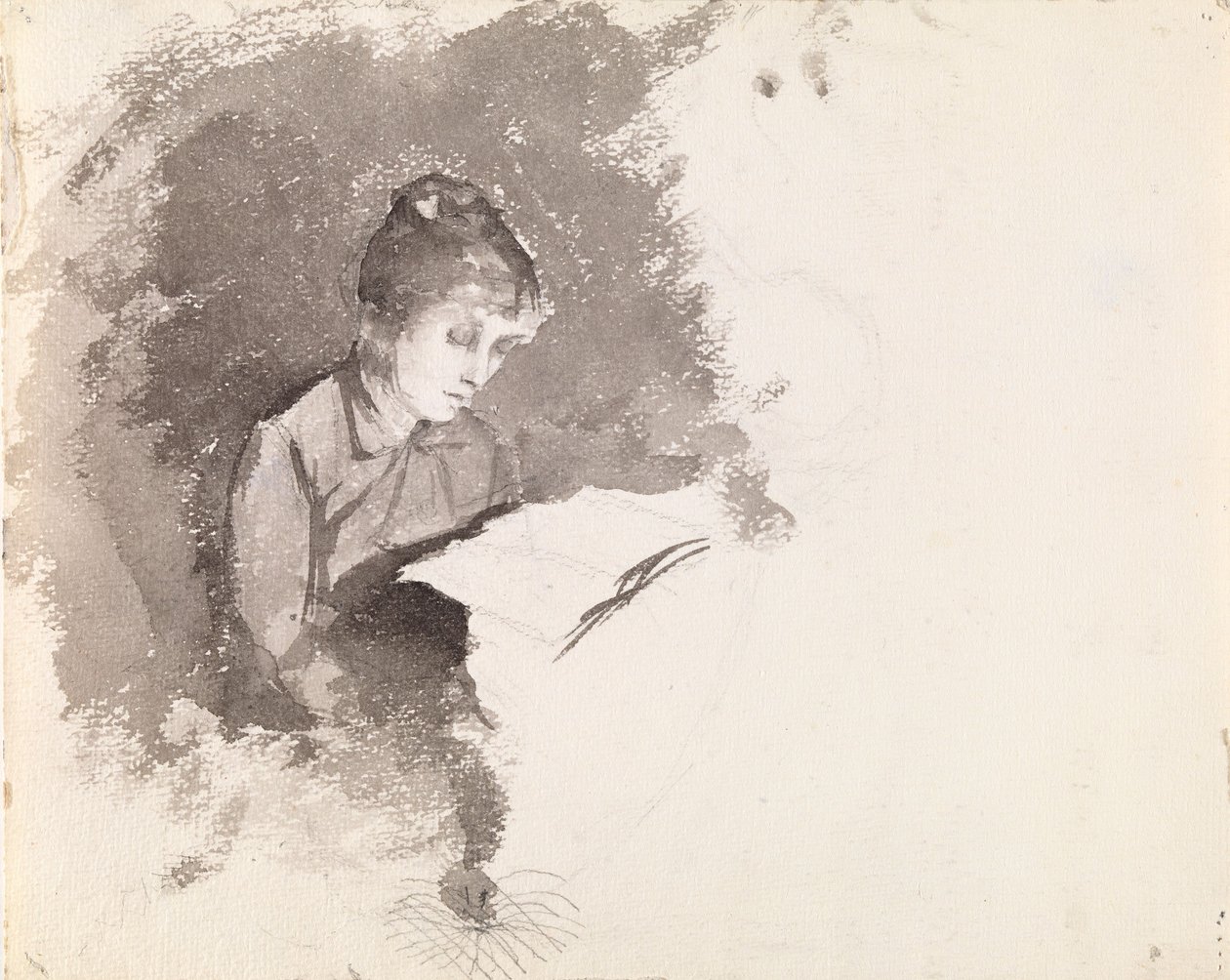 Femme lisant - Maria Wiik