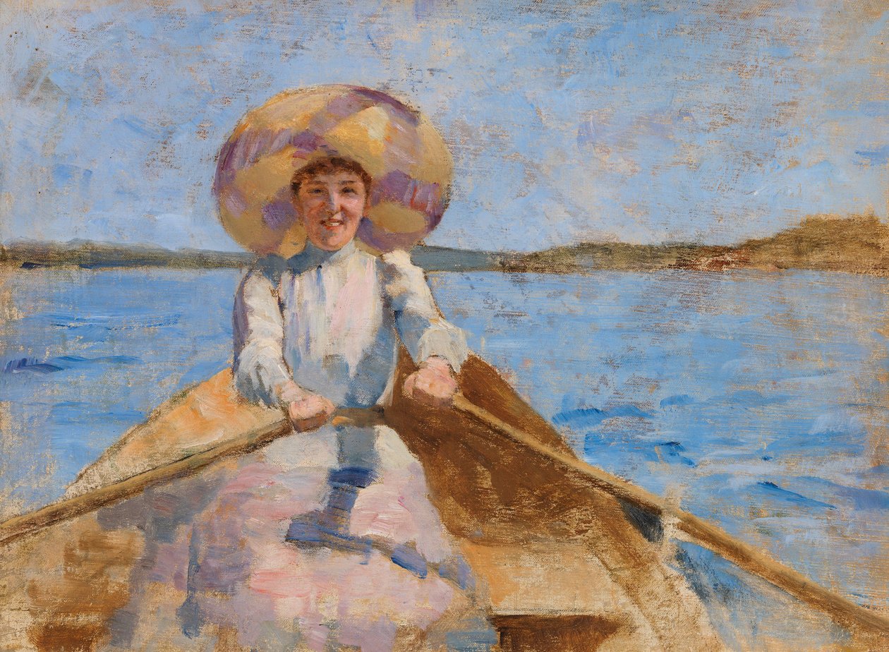 Femme ramant, esquisse - Maria Wiik