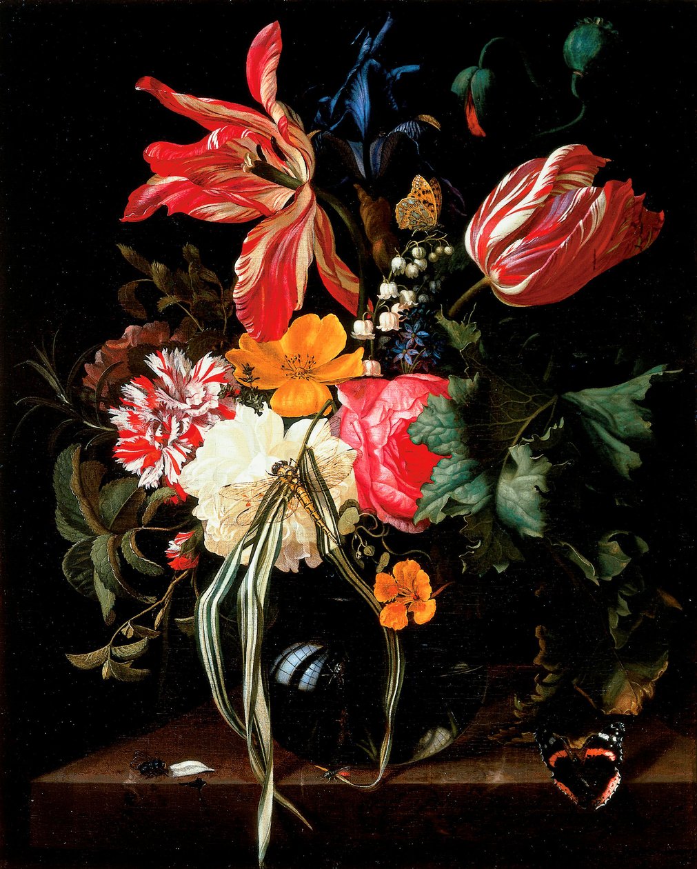 Nature morte aux fleurs - Maria van Oosterwijck