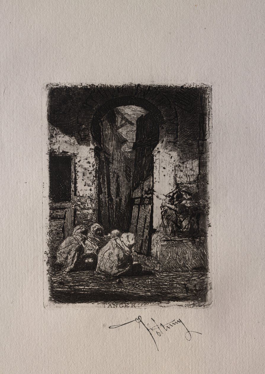 Tanger, Arabes assis - Mariano Fortuny y Carbó