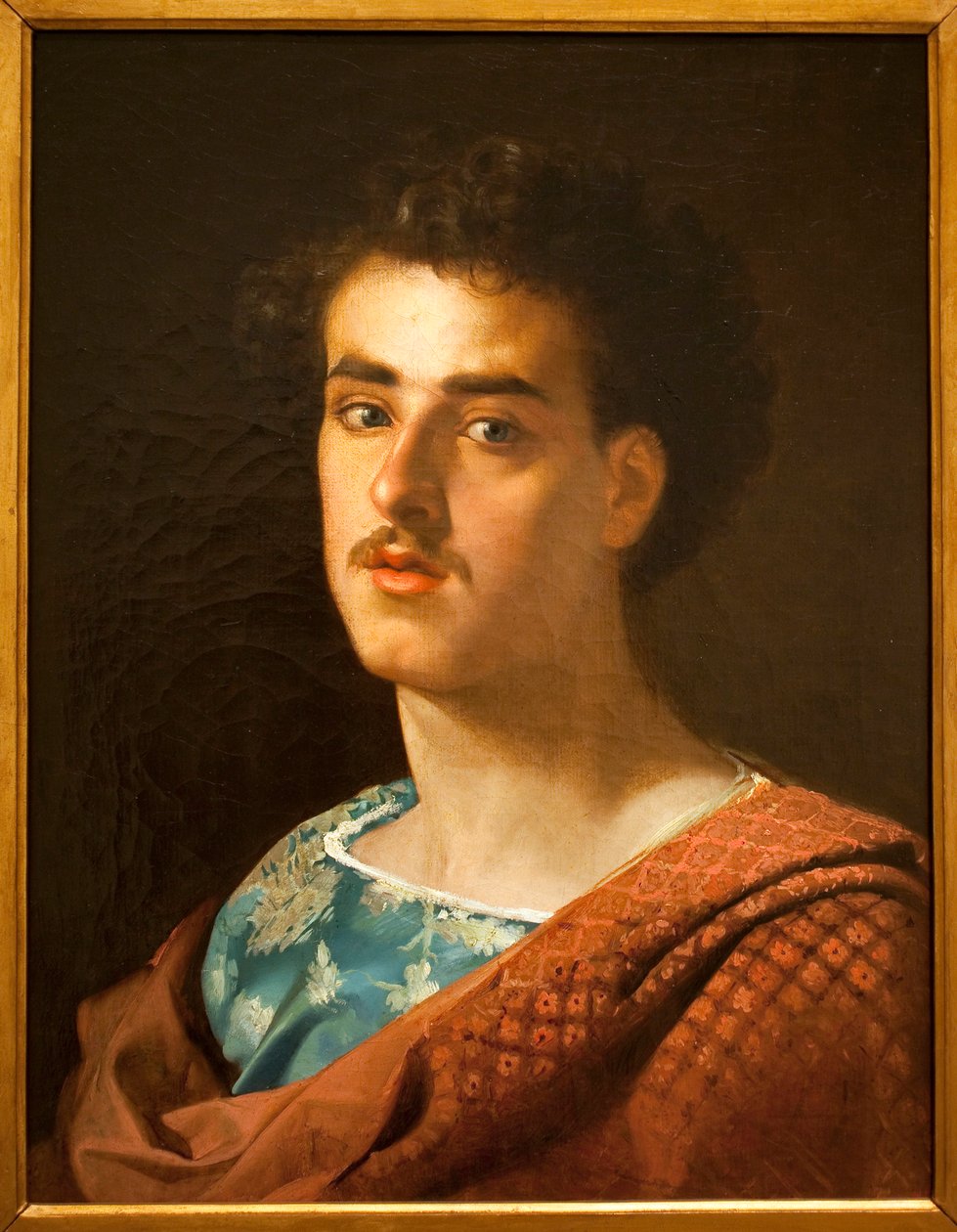 Autoportrait - Peinture de Mariano Fortuny (1838-1874), huile sur toile, vers 1858 - Musée National d