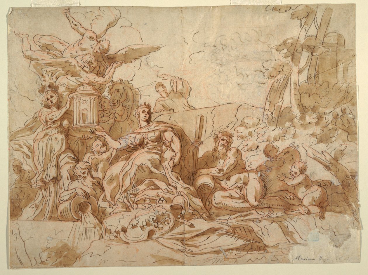 Dessin, Juno, 1731-1807 - Mariano Rossi