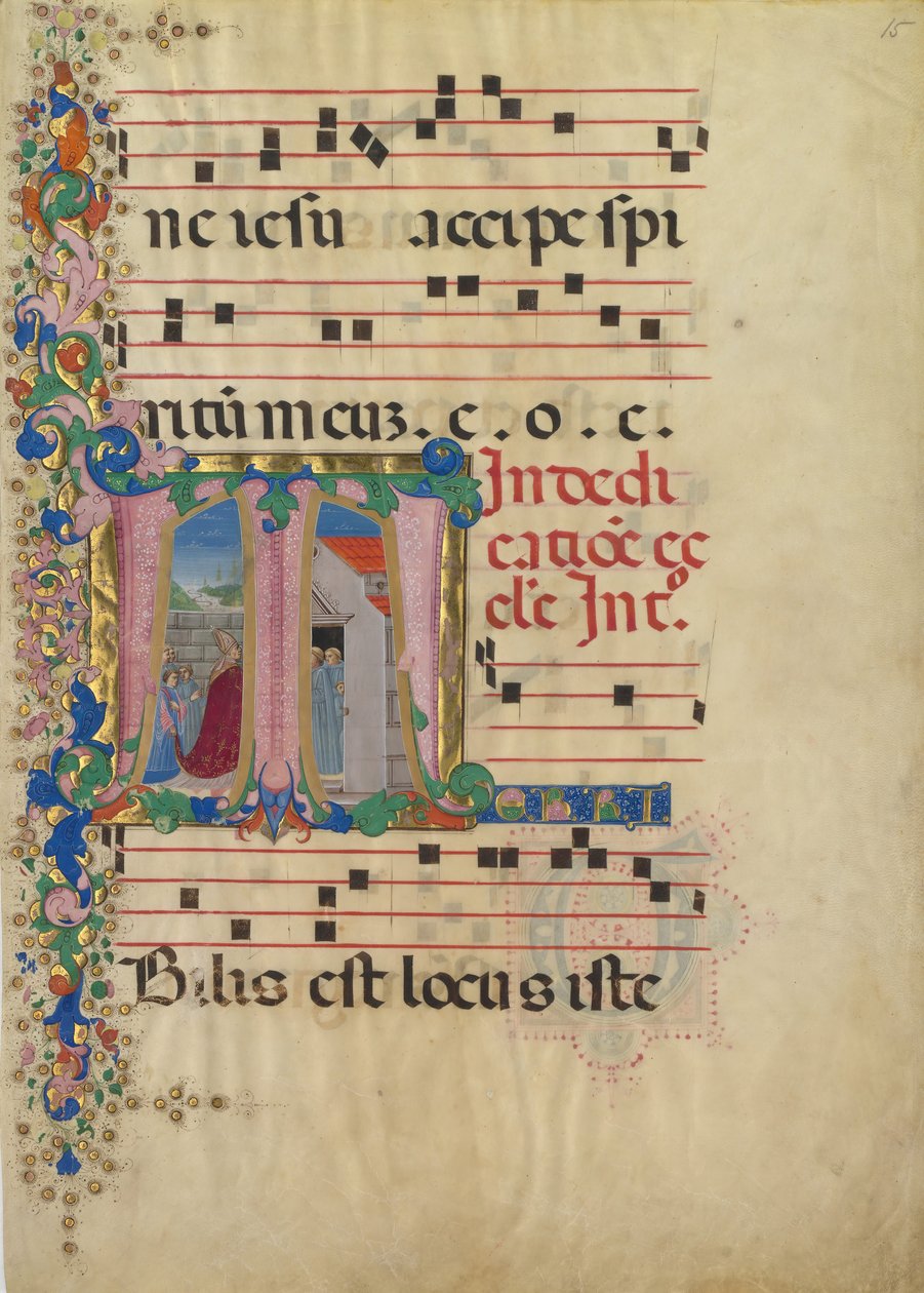 Feuille de manuscrit avec la dédicace d