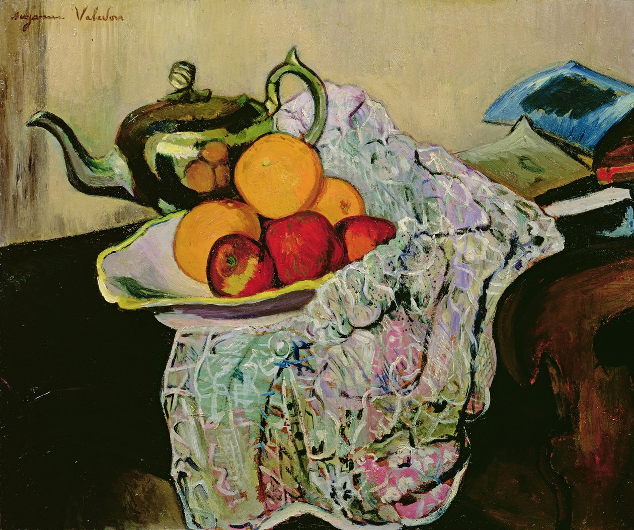 Nature morte avec théière et fruits - Marie Clementine (Suzanne) Valadon