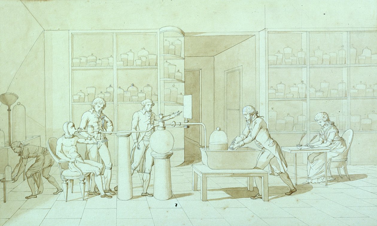 Antoine Lavoisier (1743-94) et ses expériences sur la respiration - Marie Anne Pierrette Lavoisier