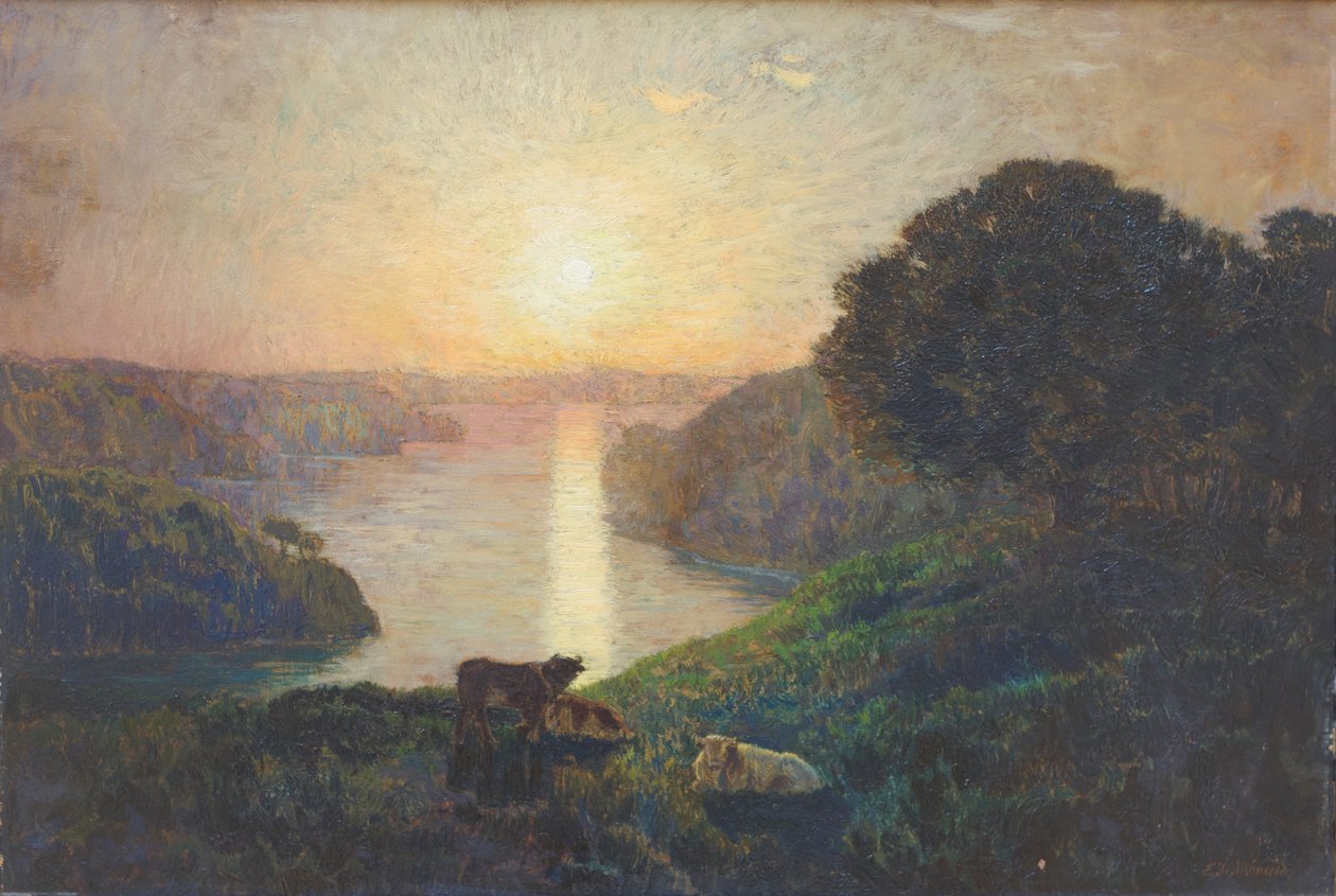 La rivière - Marie Auguste Emile Rene Menard