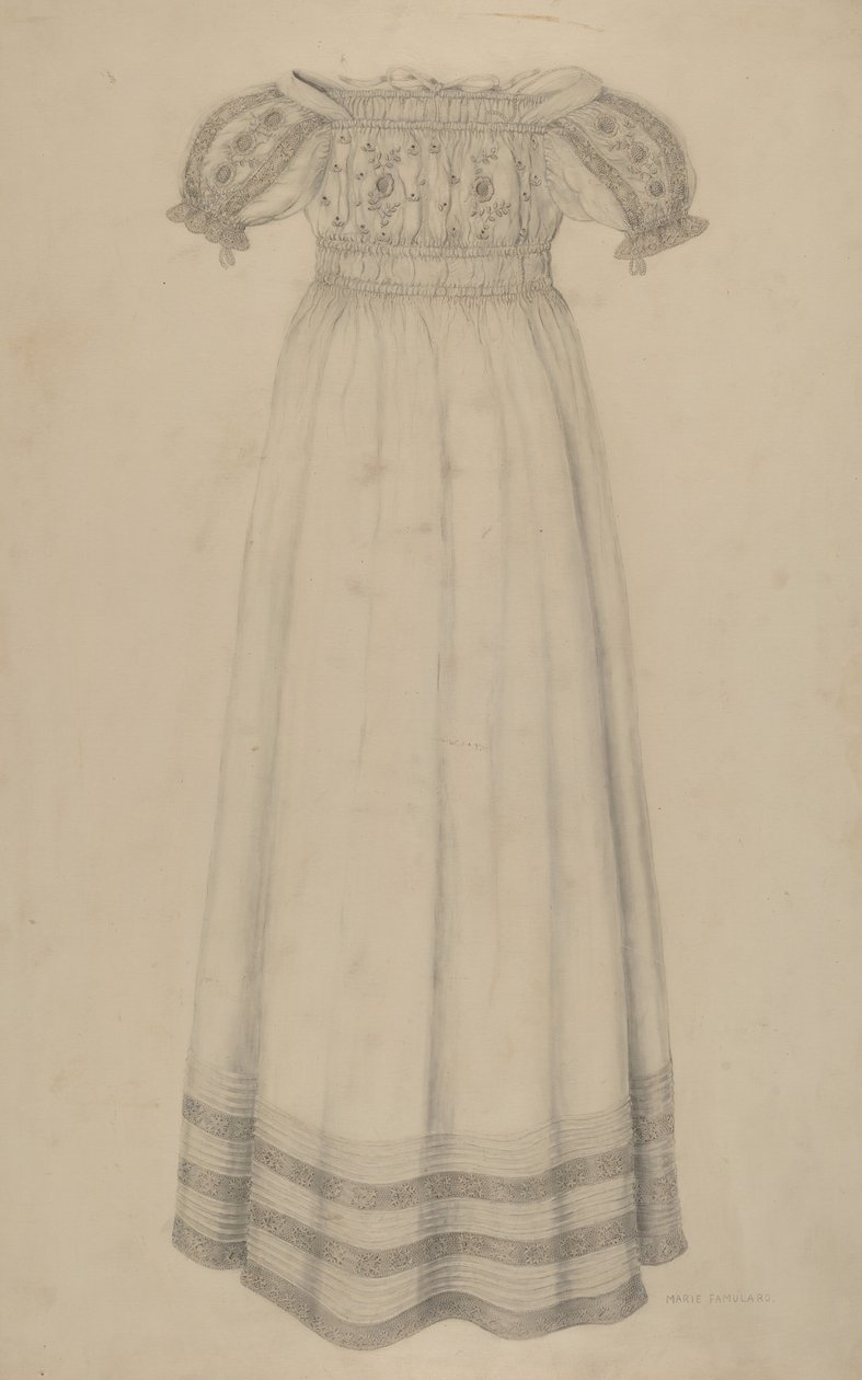 Robe de bébé, vers 1938 - Marie Famularo