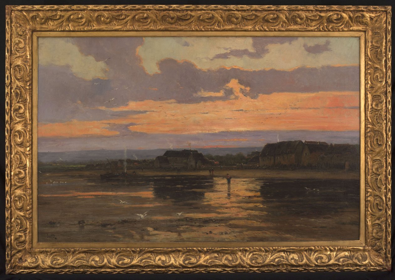 Solitude le soir : Morsalines (Manche), vers 1887 - Marie Joseph Leon Clavel Iwill