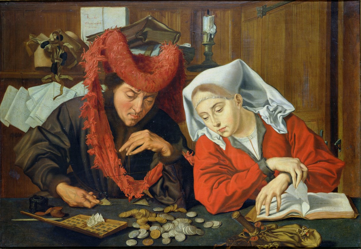 Le Banquier et sa femme, 1538 - Marinus van Roejmerswaelen