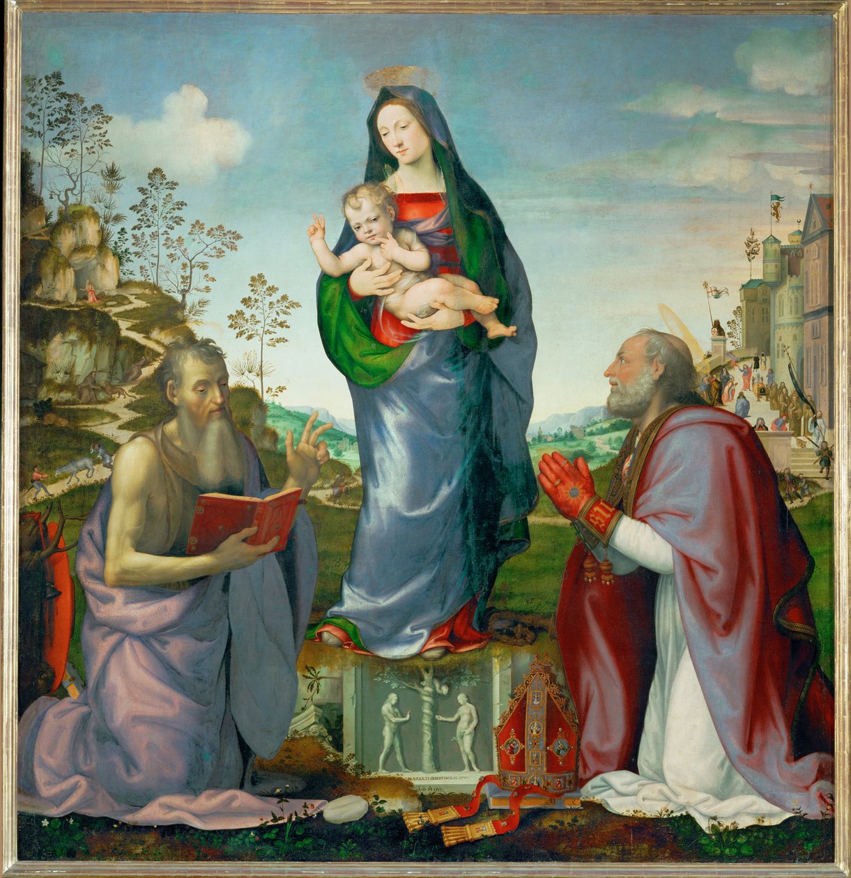 Saint Jerome et Saint Zenobe adorant l