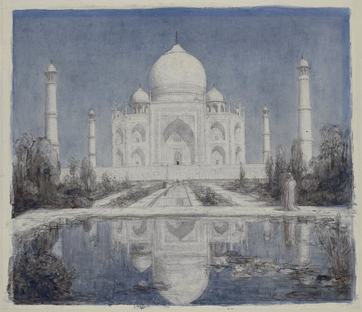 Taj Mahal au clair de lune - Marius Bauer
