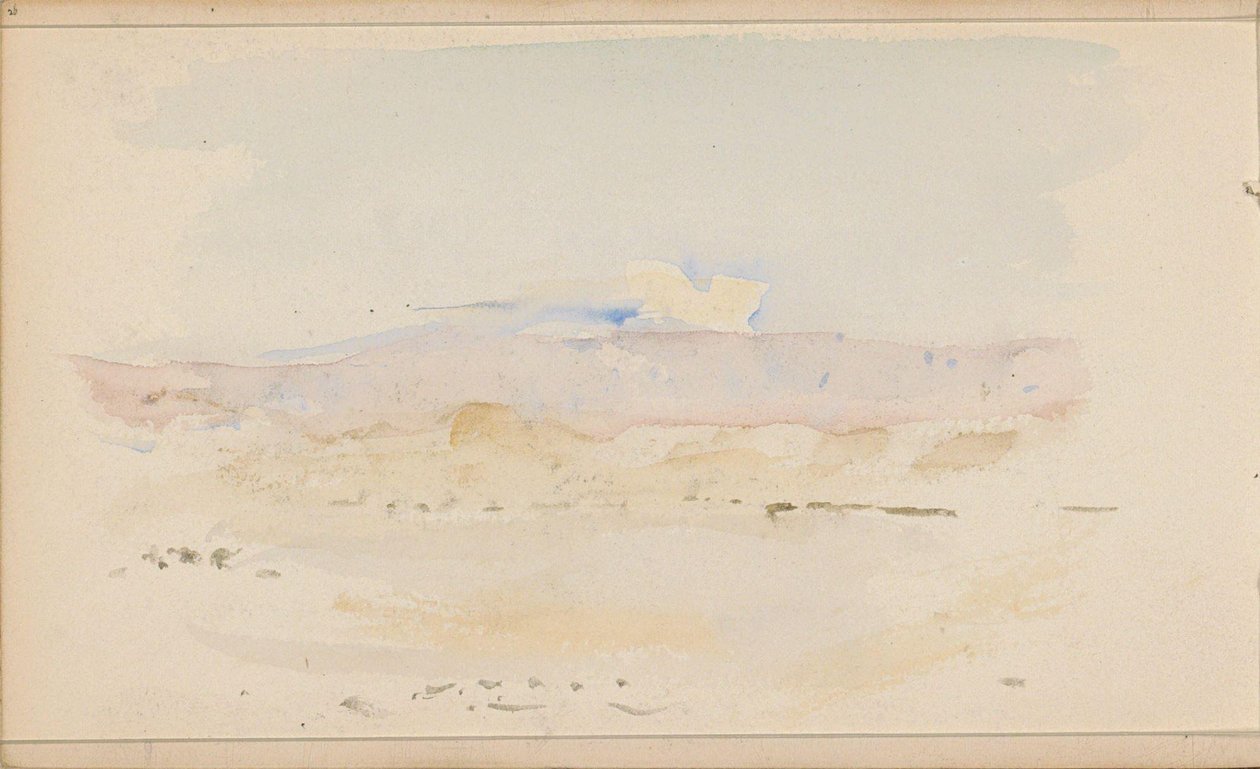 Paysage désertique avec montagnes - Marius Bauer
