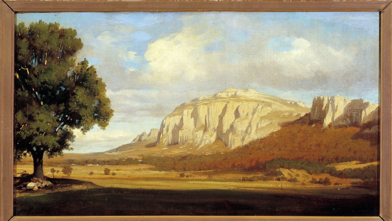 Vue du massif de la Sainte Baume - Marius Engaliere