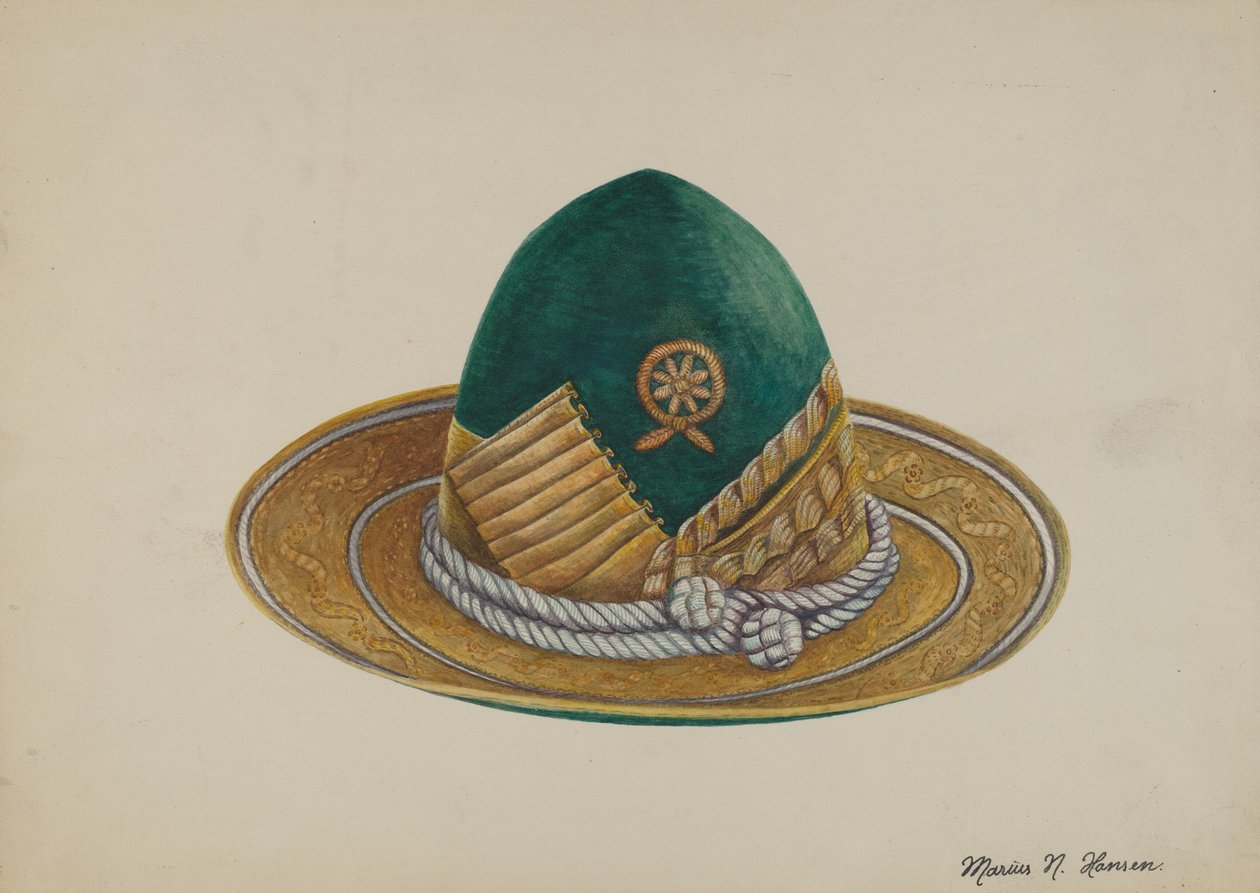 Sud-ouest espagnol : Chapeau, vers 1937 - Marius Hansen