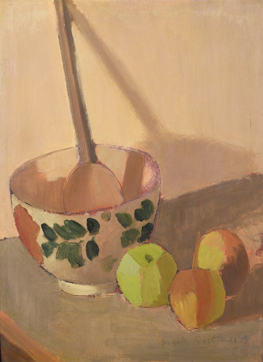 Nature morte avec pommes et un bol à mélanger, 1913 - Mark Gertler