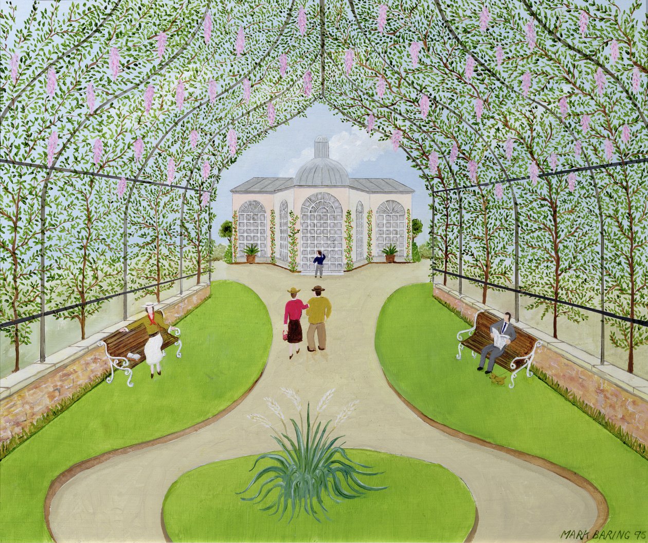Tonnelle de lilas (huile sur carton) - Mark Baring