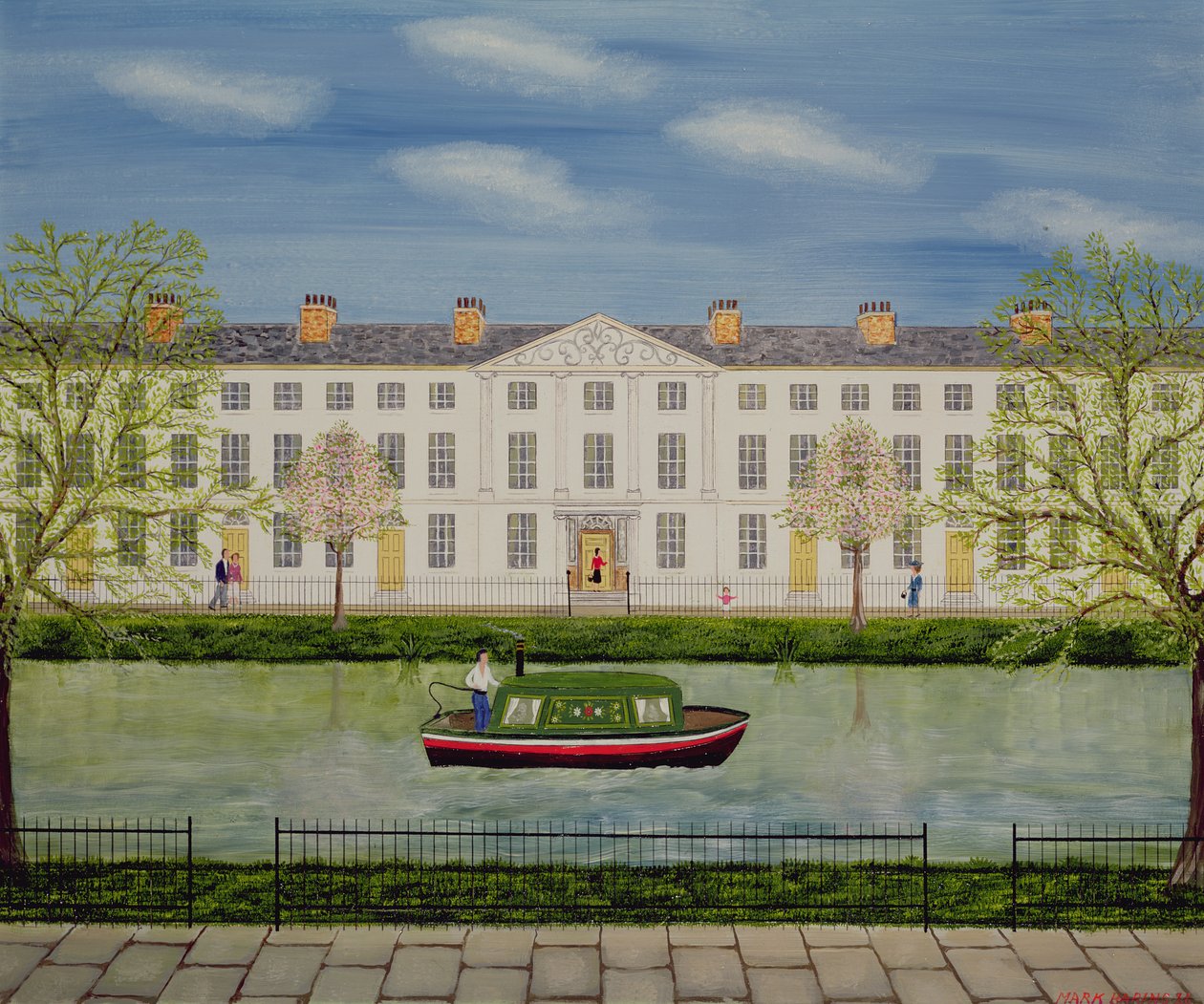 La barge du canal - Mark Baring