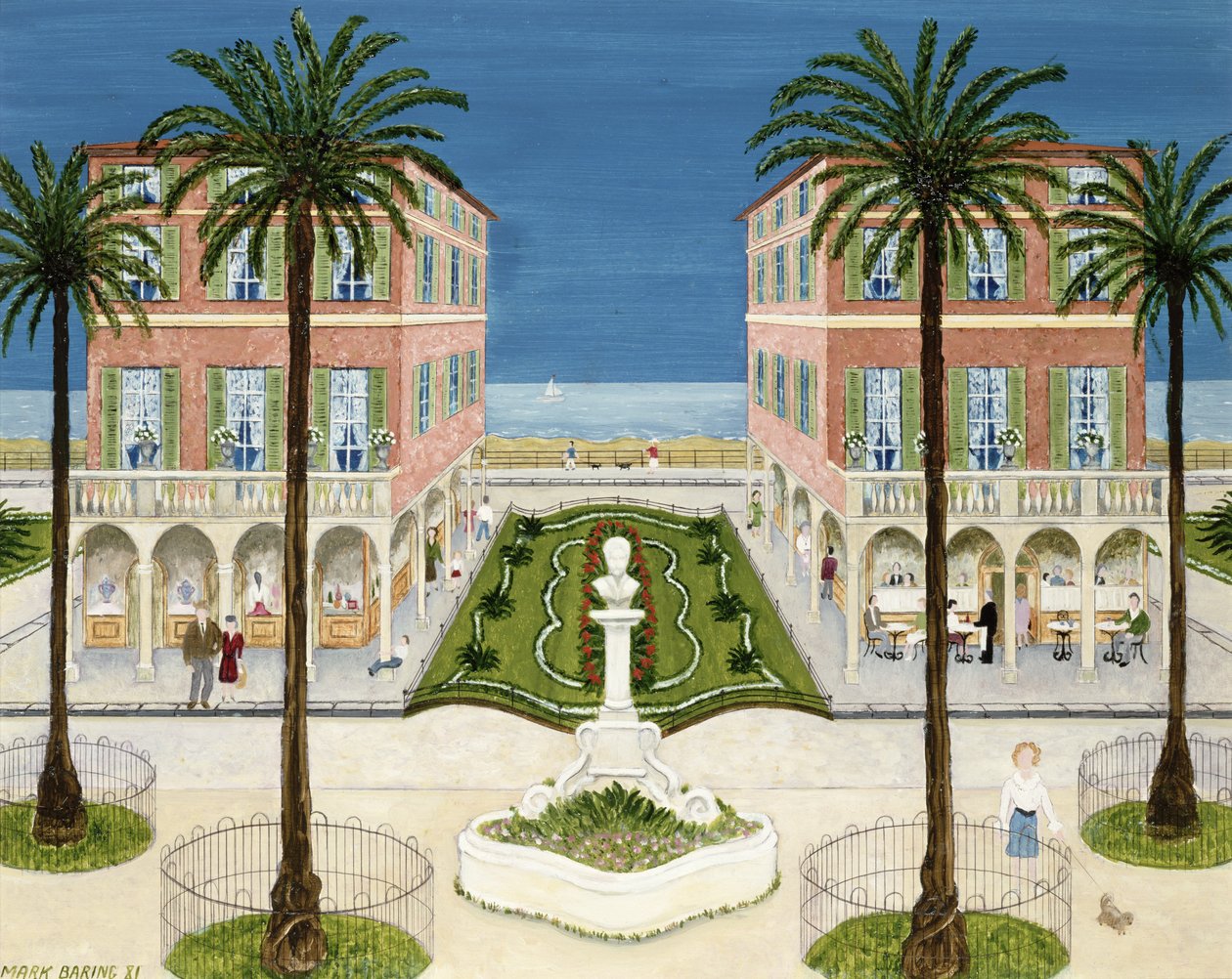 The Cote d'Azur | Mark Baring | Estampe d'art