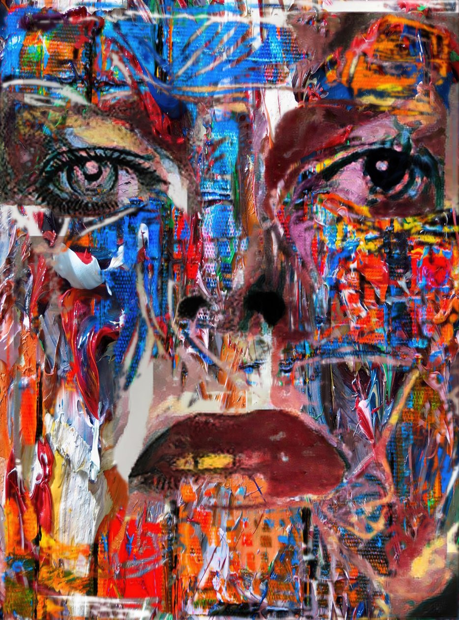 Un Bowie pictural (peinture) - Mark Gordon