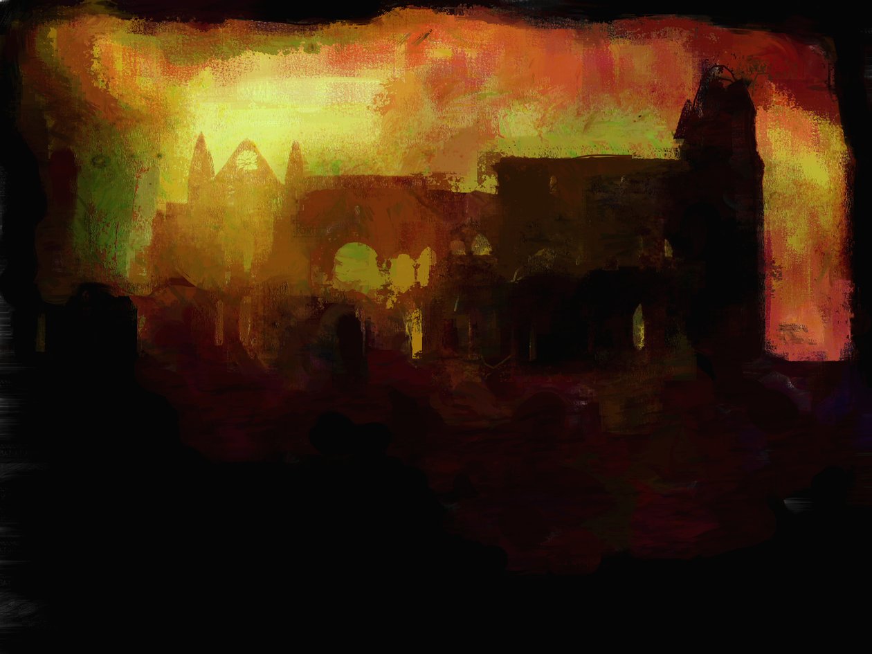 Abbaye de Whitby - coucher de soleil - Mark Gordon