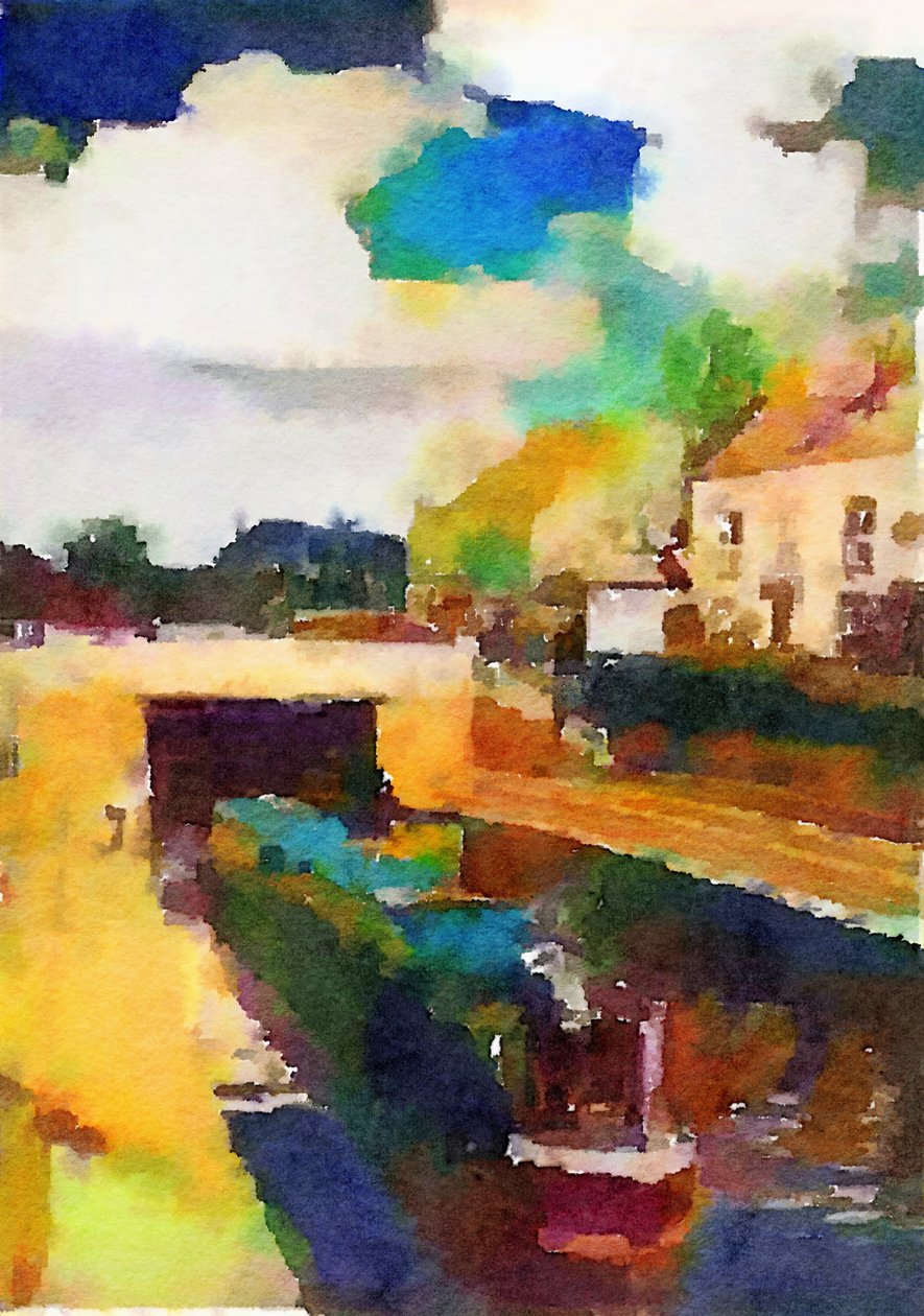 bateau sur le canal à l