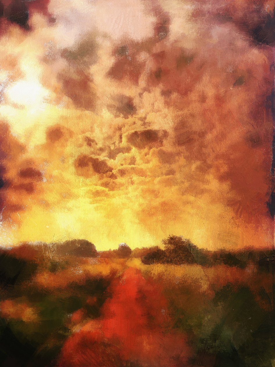 lever de soleil sur un chemin de campagne - Mark Gordon