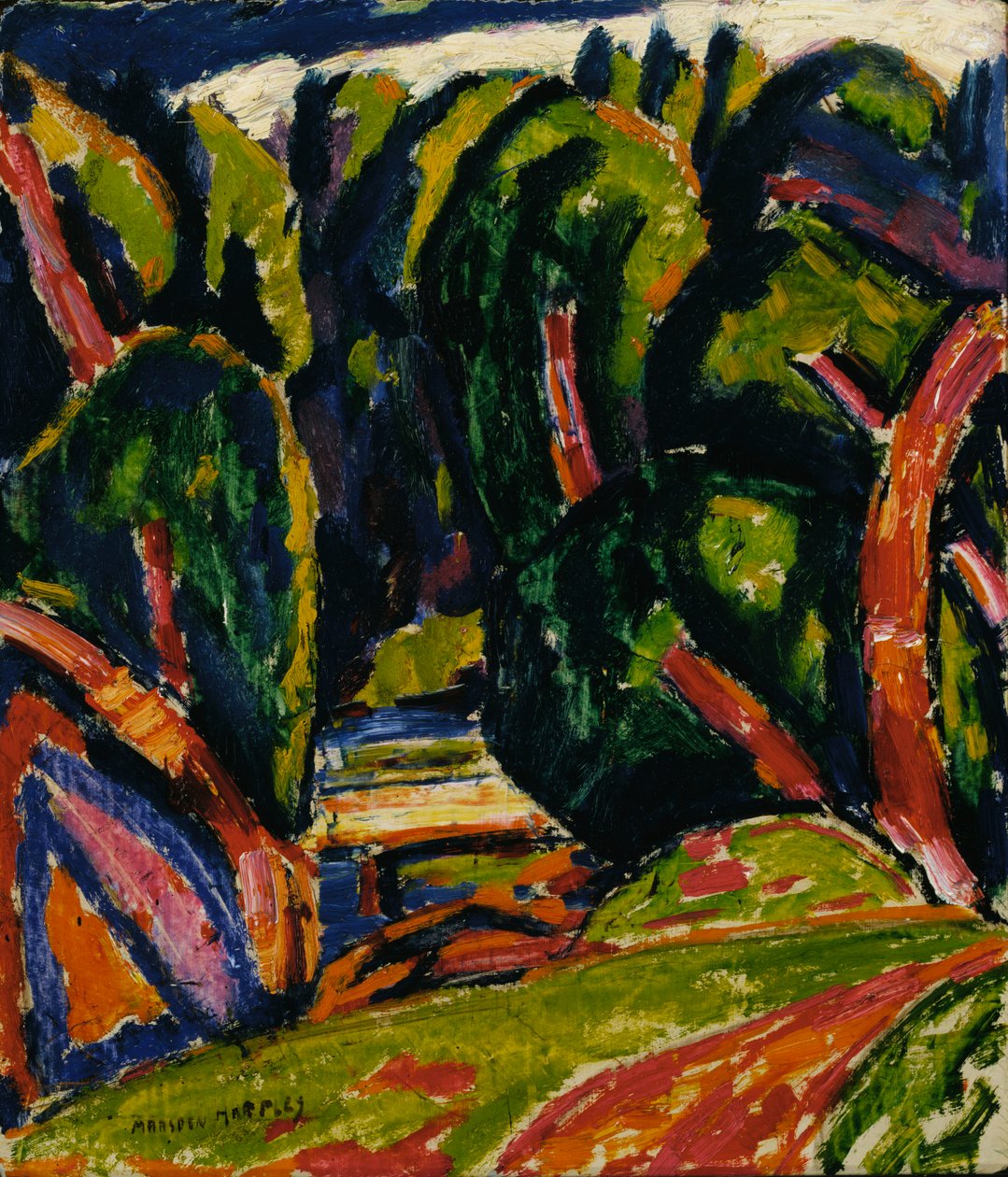 Arbre rouge, 1910 - Marsden Hartley