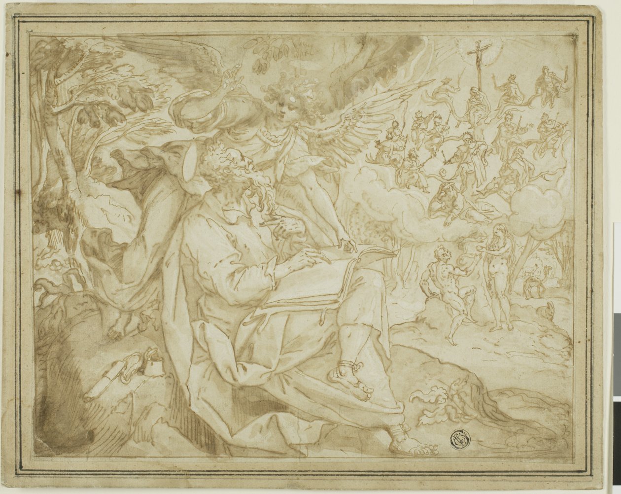 Saint Matthieu avec Adam et Ève et l