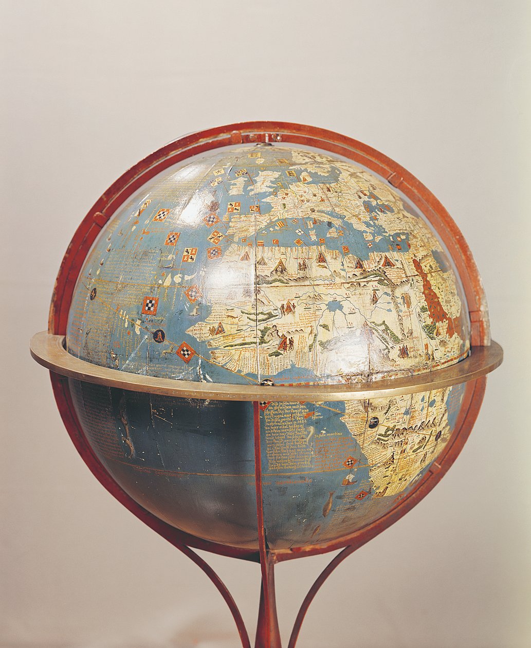 Globe terrestre, montrant l