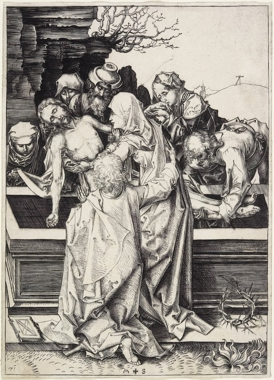 La mise au tombeau, c. 1480 - Martin Schongauer