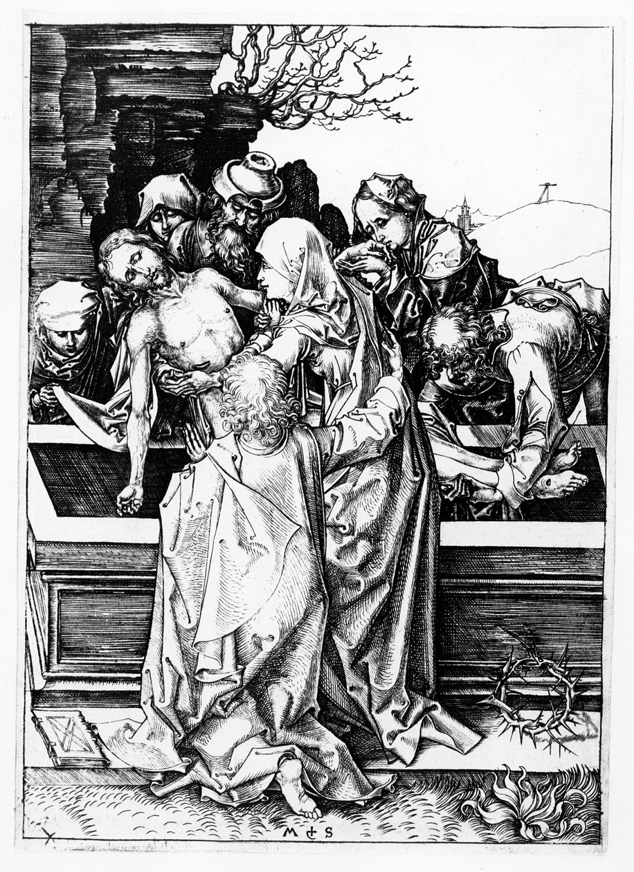 La mise au tombeau, vers 1475 - Martin Schongauer