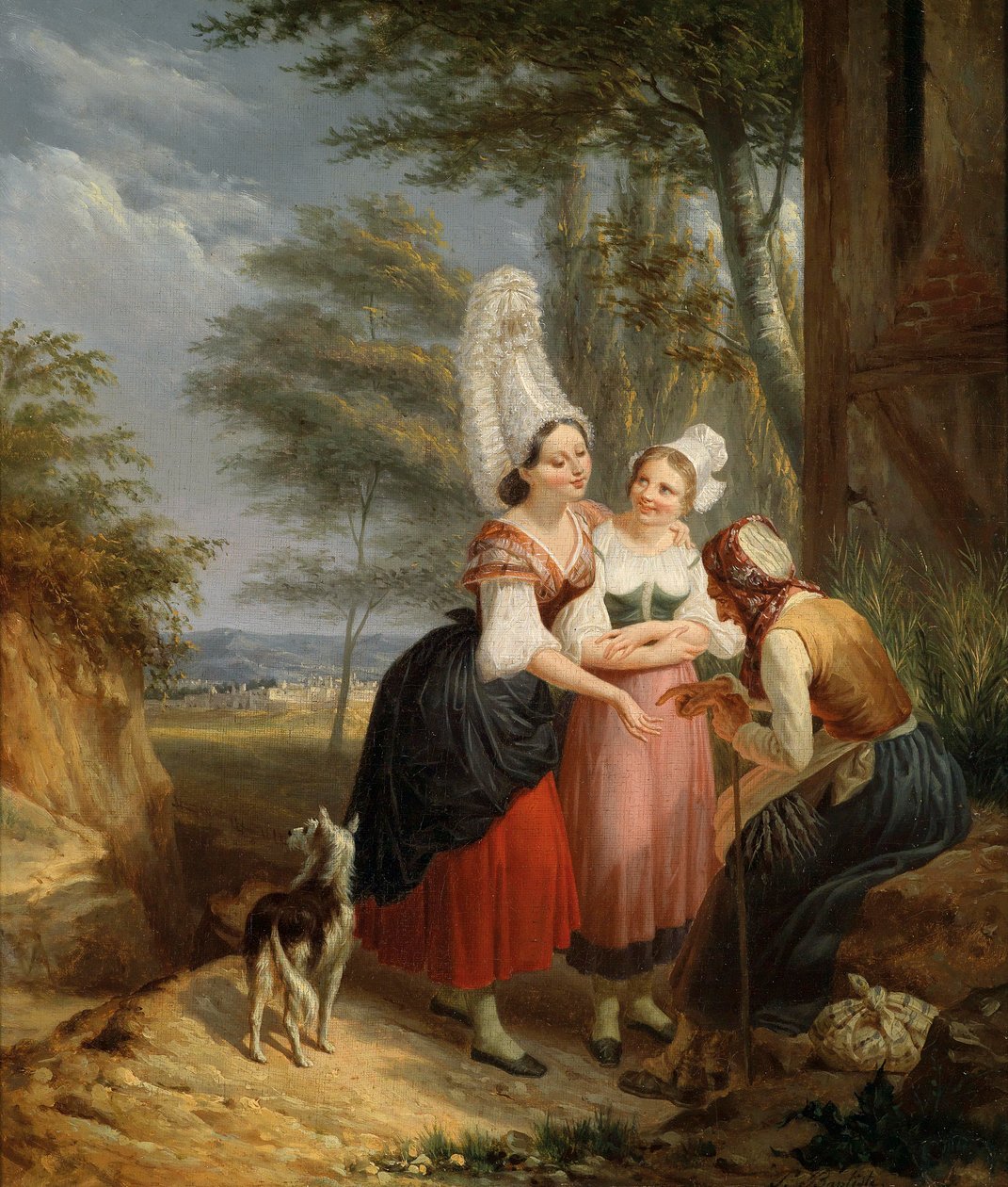Deux filles chez la voyante - Martin Silvestre Baptiste