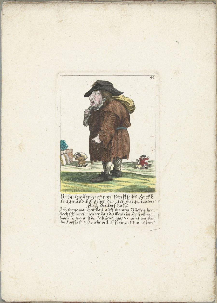 Le nain Veith Knollinger von Pinklfeldt, ca. 1710 - Martin Engelbrecht (attributed to)