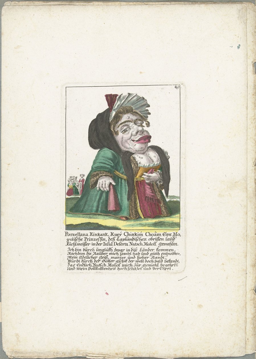 Caricature de Porzellana Kinkank - Martin Engelbrecht (attributed to)