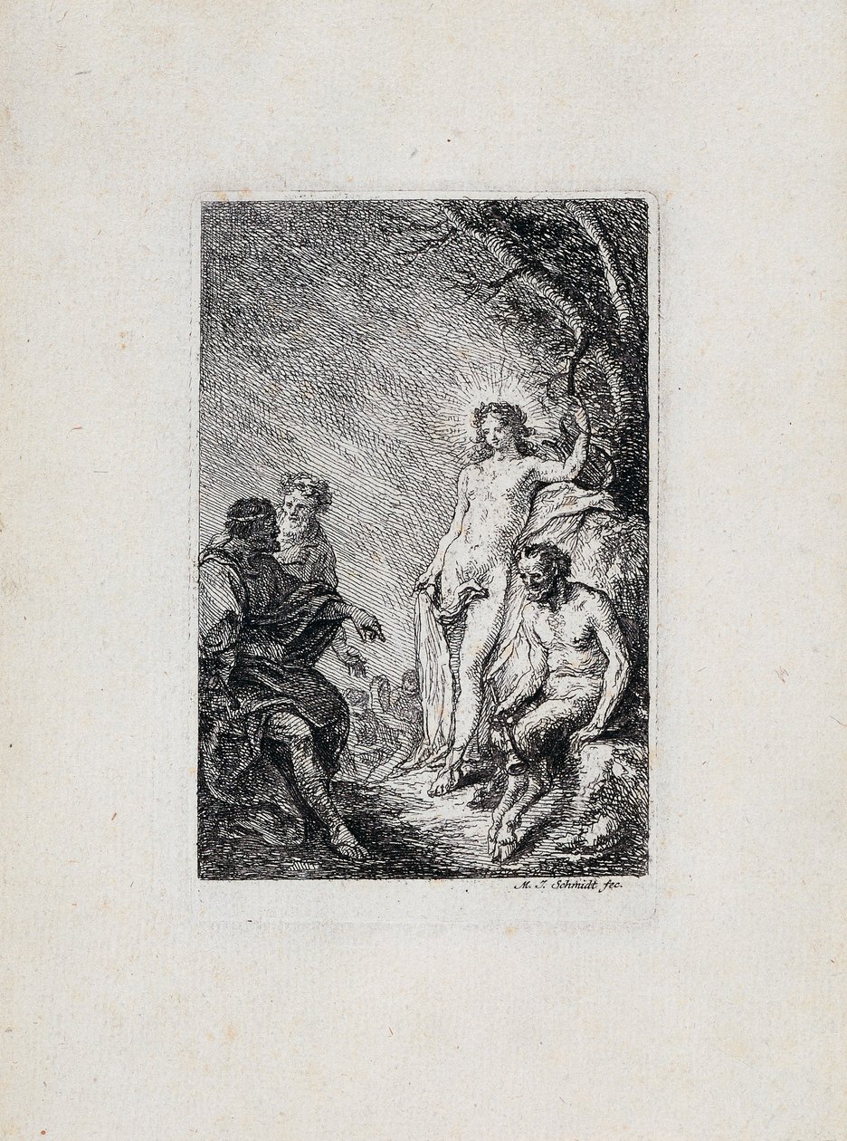 Le jugement du roi Midas entre Apollon et Marsyas - Martin Johann Schmidt