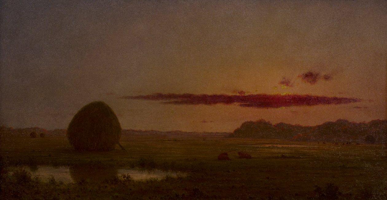 Coucher de soleil, prairies de Newburyport - Martin Johnson Heade