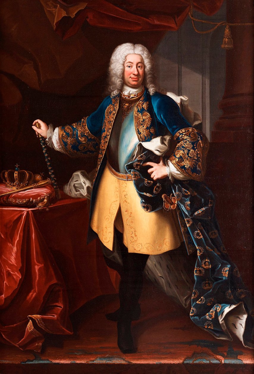 Portrait de Frederic I roi de Suède et prince de Finlande - Martin Meytens the Younger