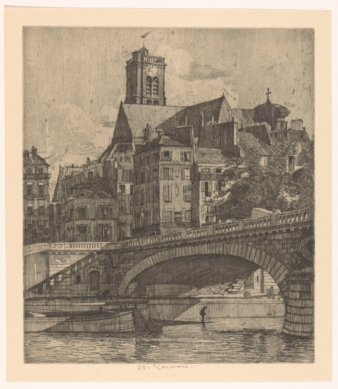Vue de la Saint-Gervais à Paris - Martin Monnickendam
