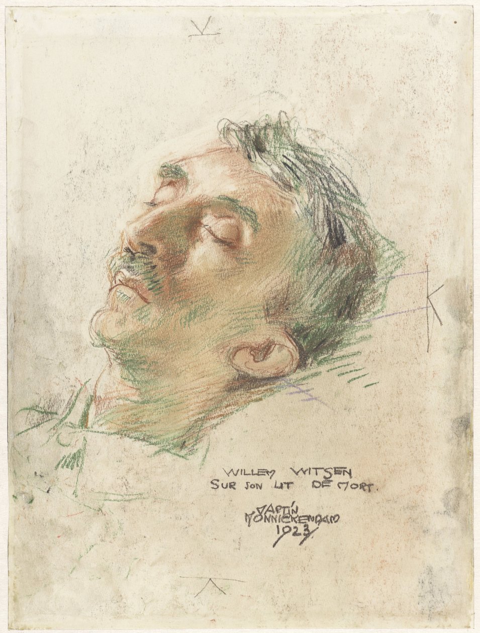 Willem Witsen sur son lit de mort - Martin Monnickendam