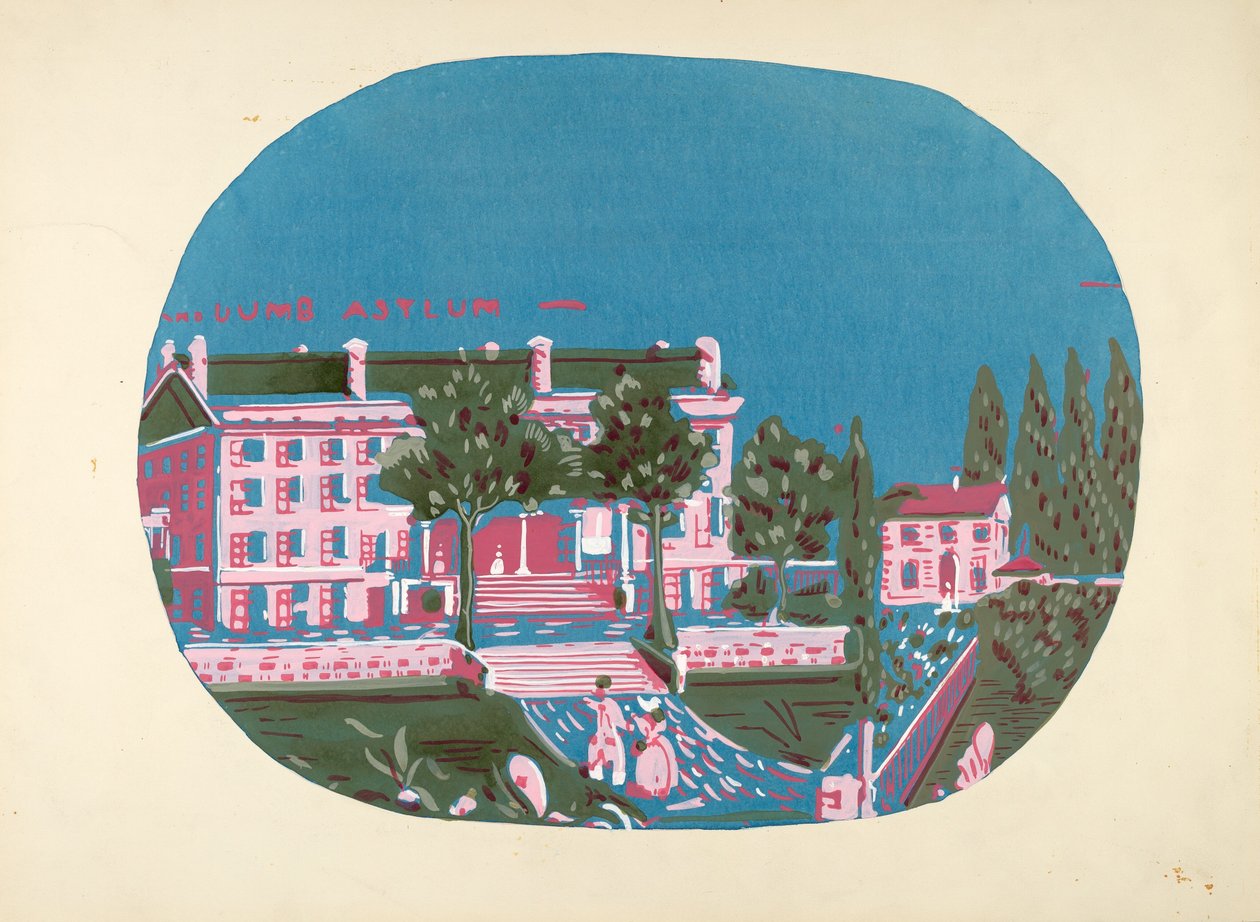 Design de boîte à chapeau Asile des sourds et muets, vers 1939 - Martin Partyka