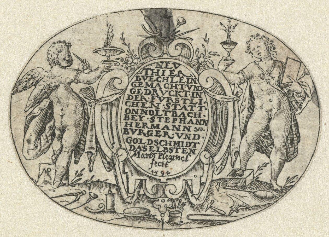 Page de titre : Nev Thier Bvechlein - Martin Pleginck