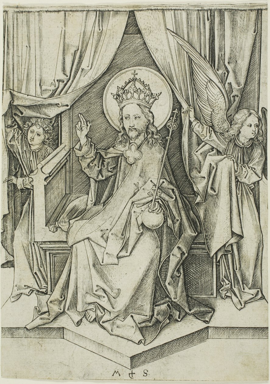 Le Christ trônant - Martin Schongauer
