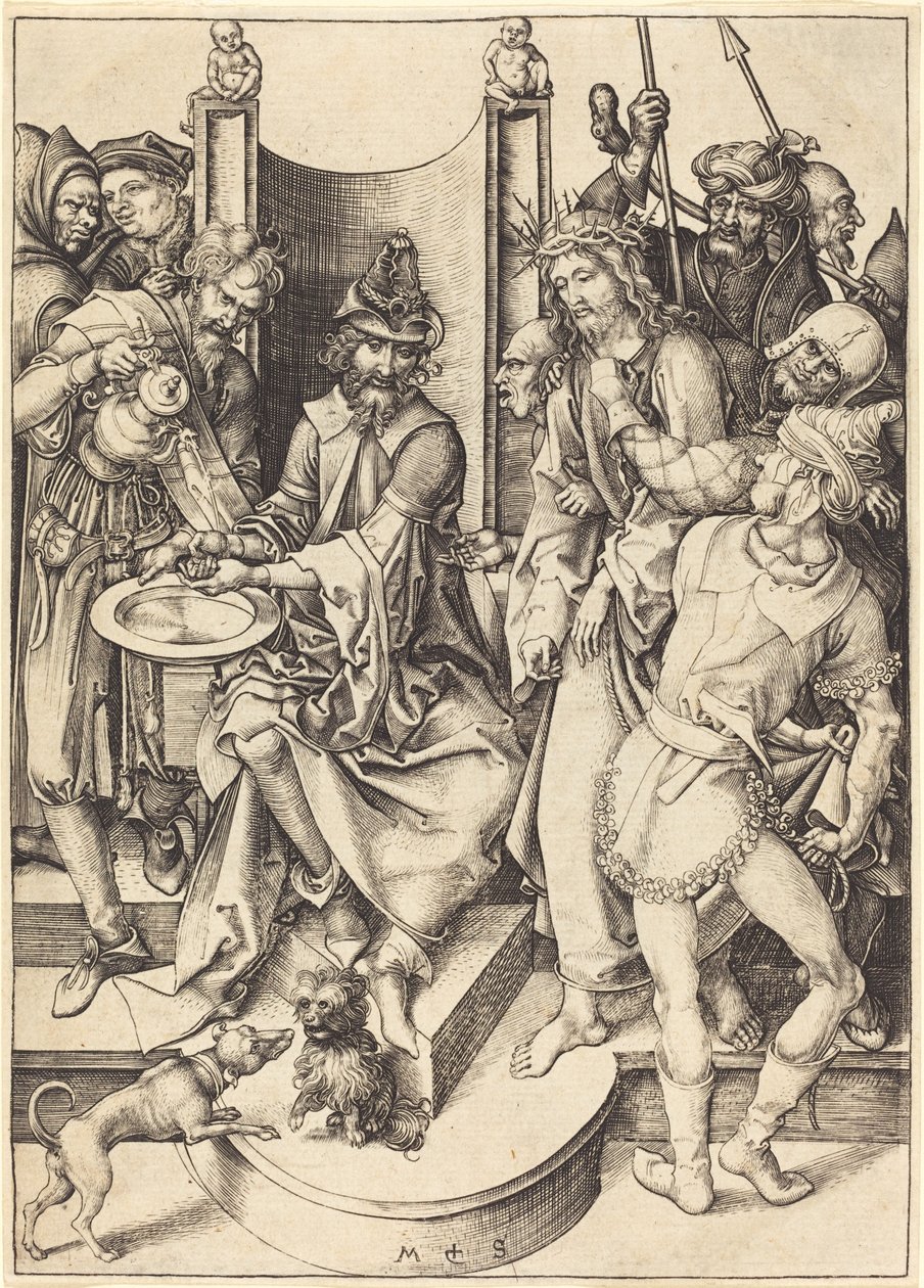 Le Christ devant Pilate - Martin Schongauer