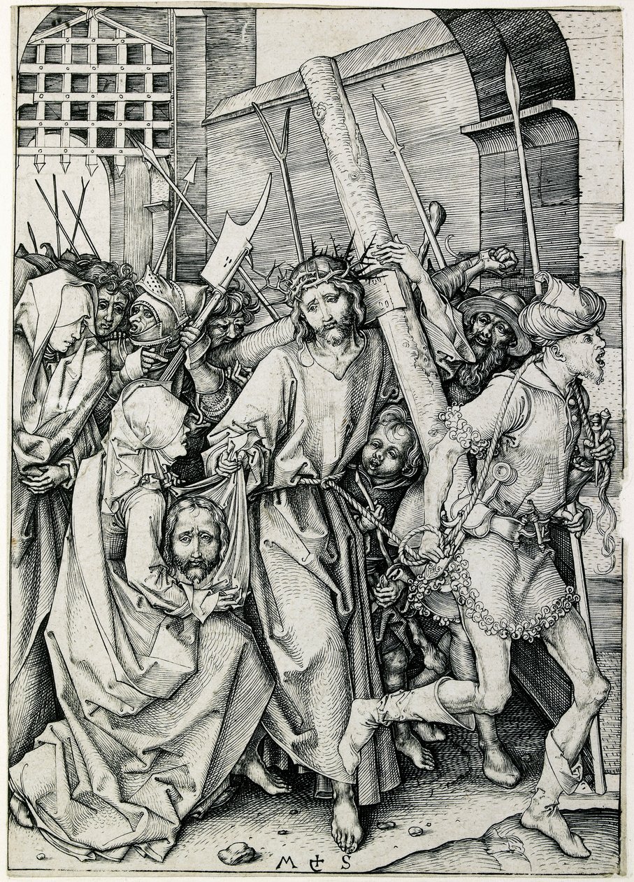 Christ portant la croix, fin du 15ème siècle - Martin Schongauer