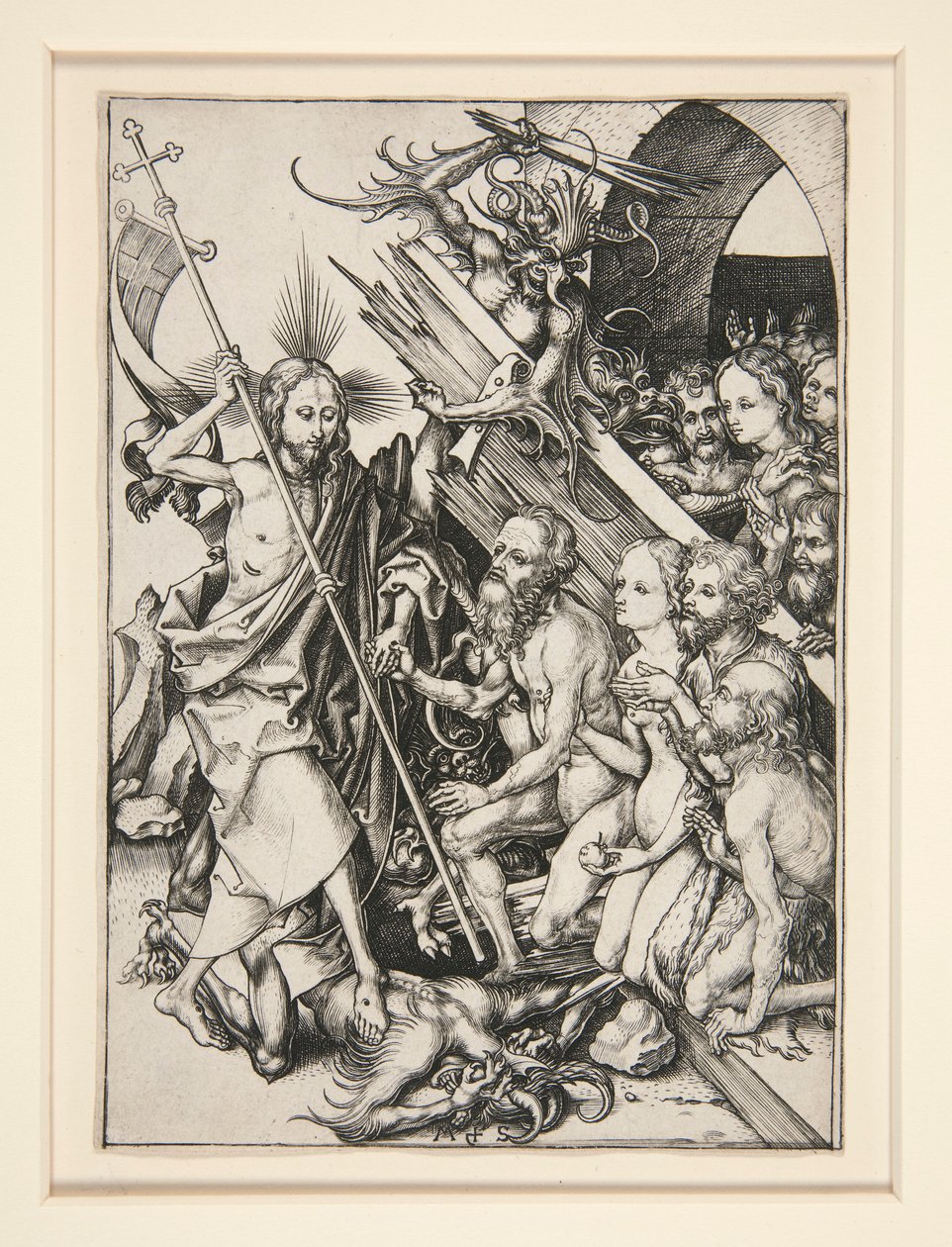 Le Christ aux limbes - Martin Schongauer