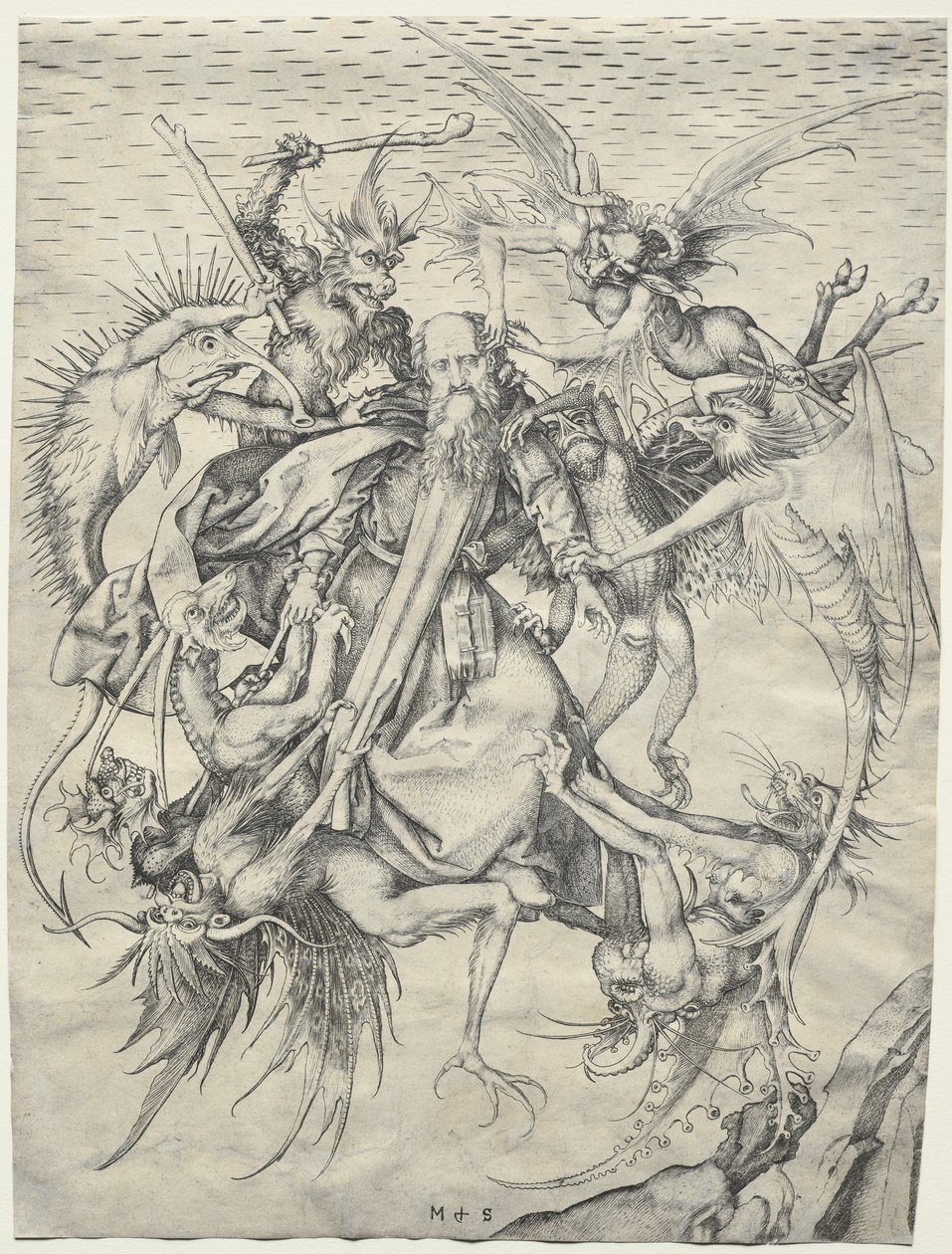 Saint Antoine tourmenté par les démons - Martin Schongauer