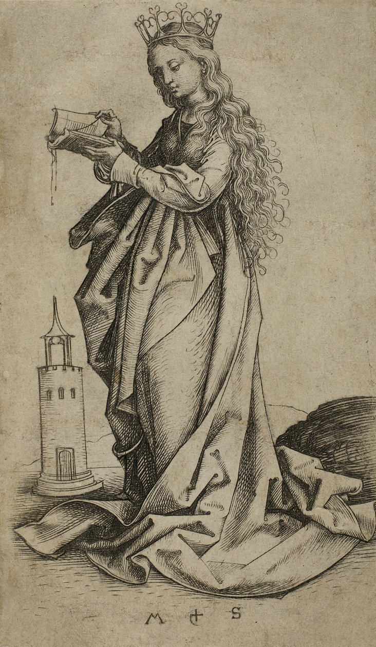 Sainte Barbe - Martin Schongauer