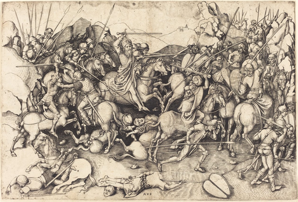 La Bataille de Saint Jacques à Clavijo - Martin Schongauer