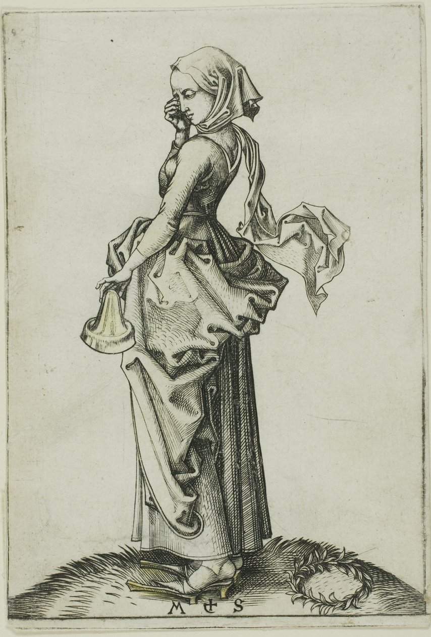 La cinquième vierge folle - Martin Schongauer